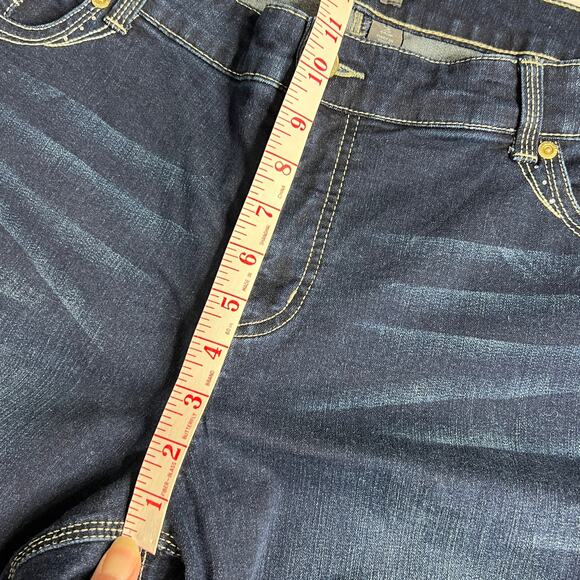 Chico's So Lifting Crop Dark Wash Stretch Denim Jeans Size 16 - Picture 6 of 11